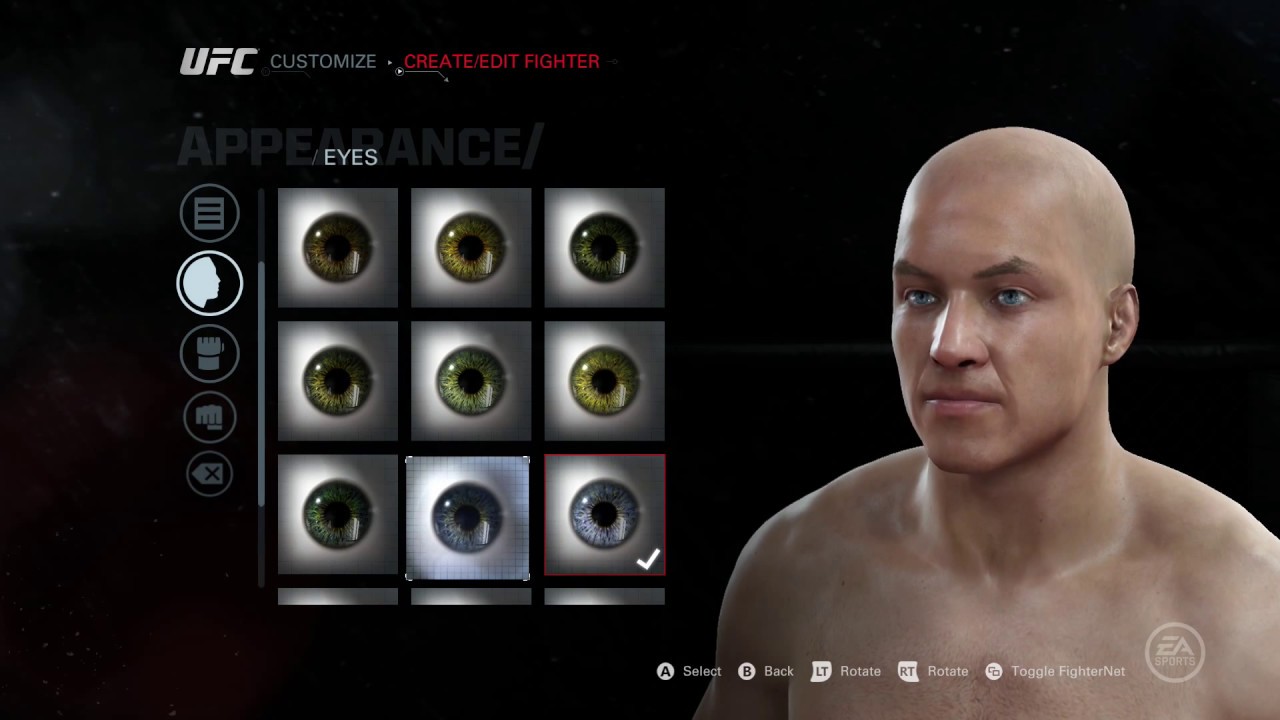 EA Sports UFC "Create a Fighter"