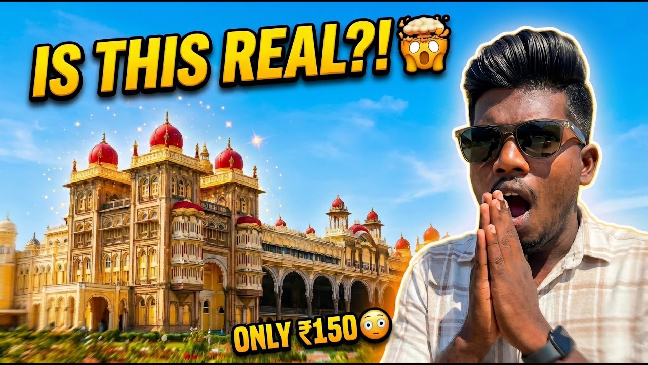 We Explored Mysore Palace for ₹150 😳 | Yashas S
