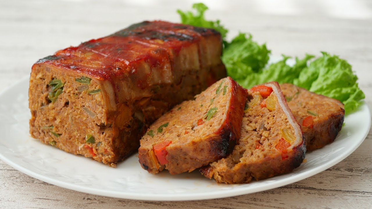 オートミール加えて食べ応え十分な野菜たっぷりミートローフ |  Meat Loaf With Loads Of Vegetables