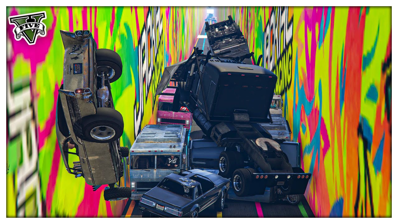 قراند 5 | وجه لوجه كلهم طلعوا مستانسين  - 27 لاعب | GTA 5 Parkour