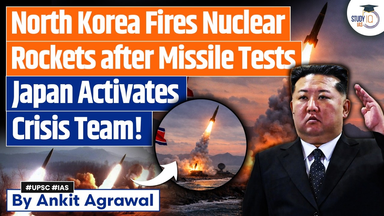 Alert! North Korea conducts nuclear rocket launchers test | Ankit Agrawal Study IQ