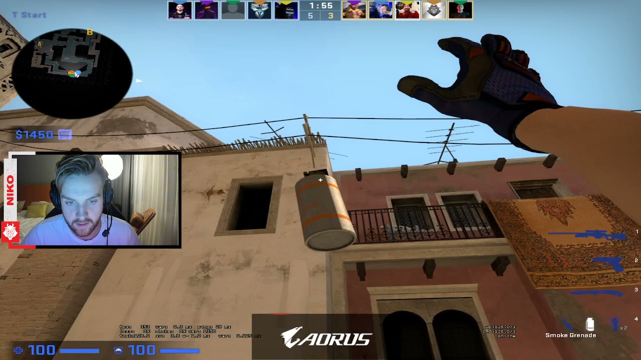 Niko plays Faceit with friends | de_mirage