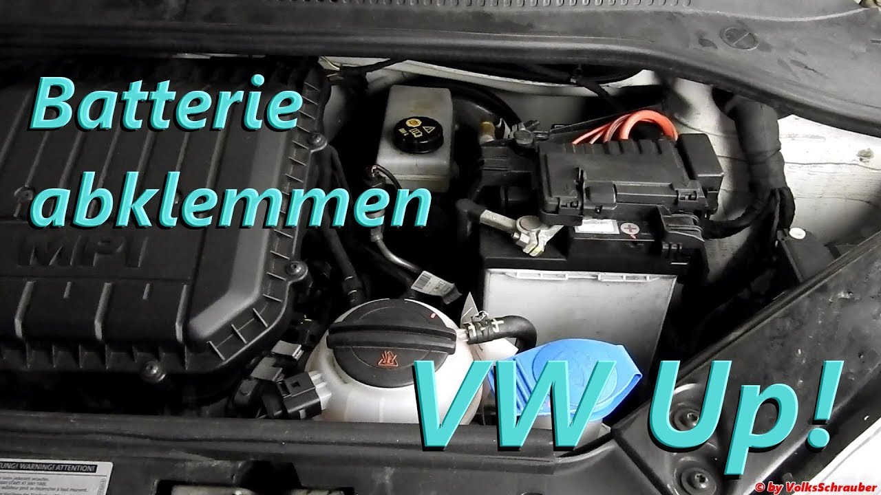 Batterie abklemmen beim VW Up - Disconnect the Battery VW Up!, Seat Mii, Skoda Citigo
