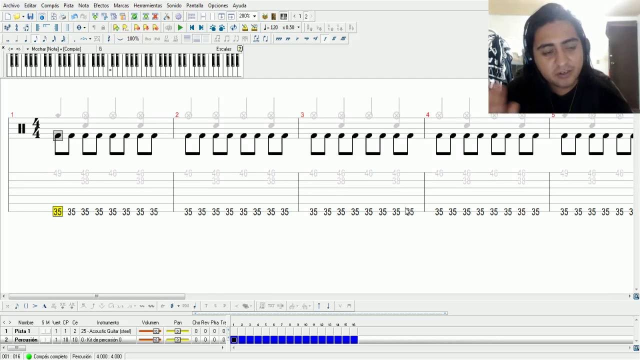 [Composición Musical] - COMO ESCRIBIR BATERIAS EN GUITAR PRO