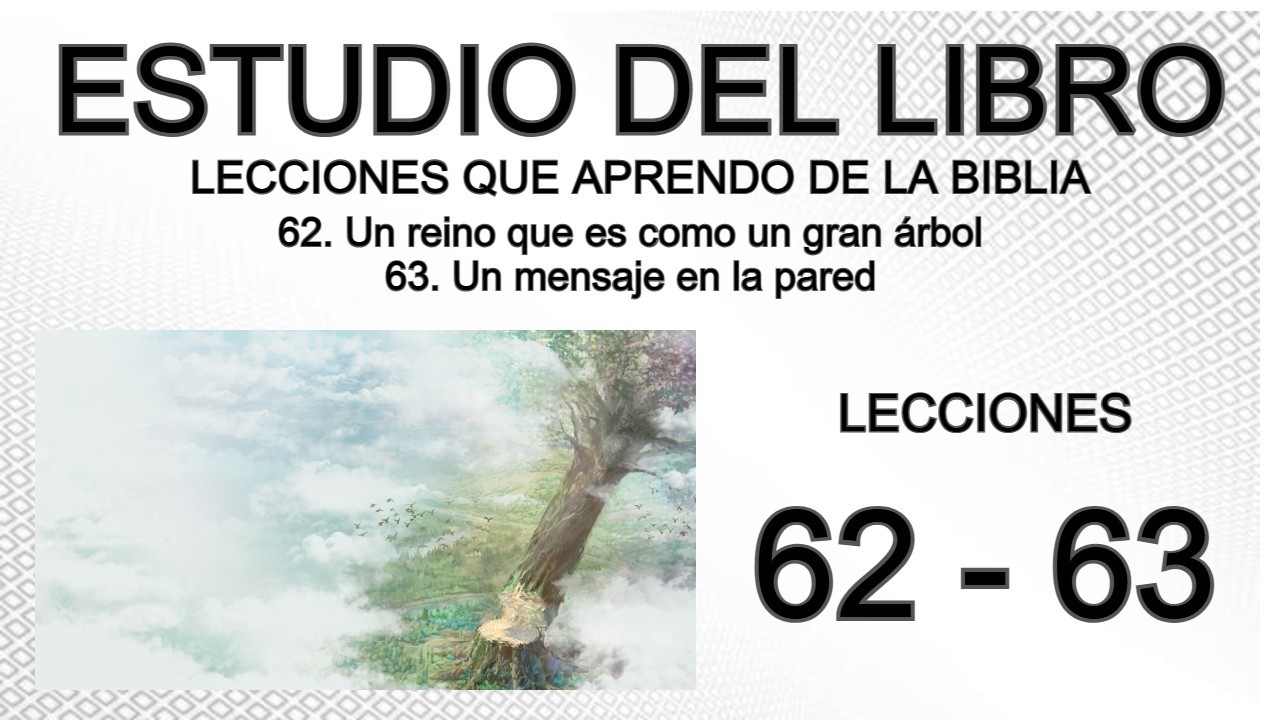 Respuestas del ESTUDIO DEL LIBRO Lecciones que aprendo de la Biblia. Lecciones 62 y 63