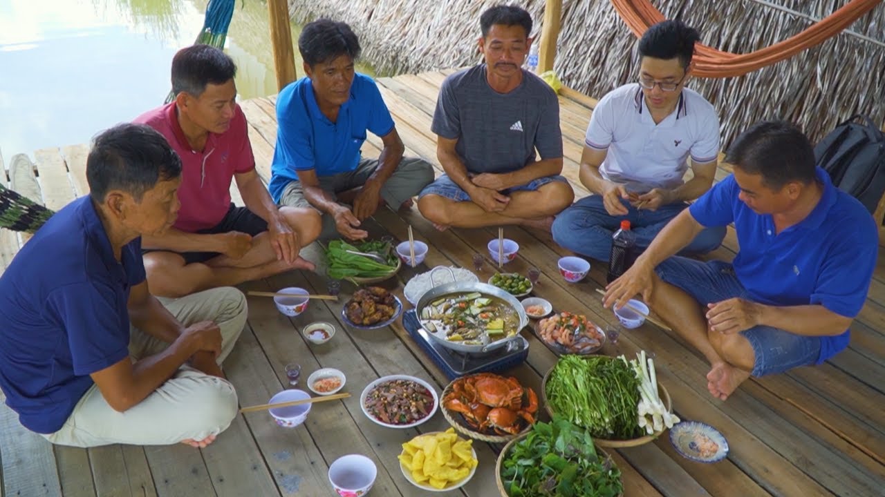 Đặc Sản Cà Mau ● Hẹ Nước, Đọt Choại, Bồn Bồn nhúng Lẩu Mắm | Nét Quê #320