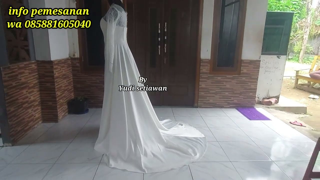 Ready pola gaun pengantin by yudi setiawan.wa 085881605040