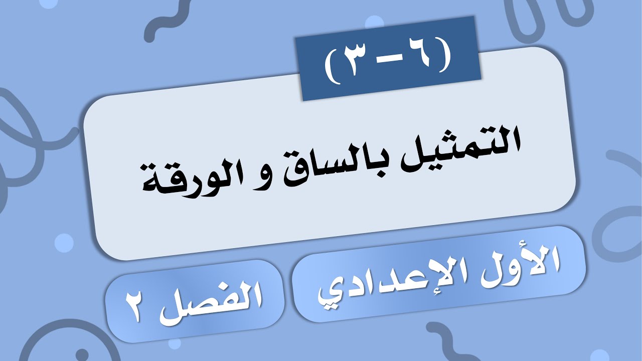 (3-6) التمثيل بالساق و الورقة # الصف الأول الإعدادي