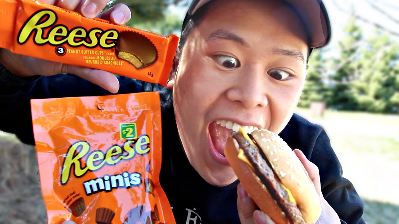 REESES BURGER TASTE TEST!!!