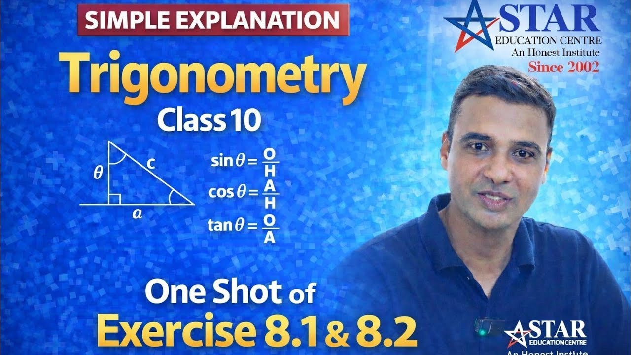 One-shot of Trigonometry exercise 8.1 & 8.2 #class10 #boardexam 
