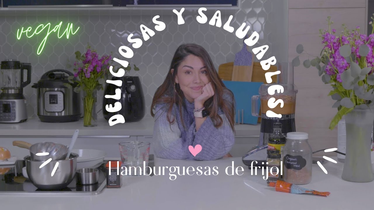 Hamburguesas de frijol. Deliciosas y super saludables.
