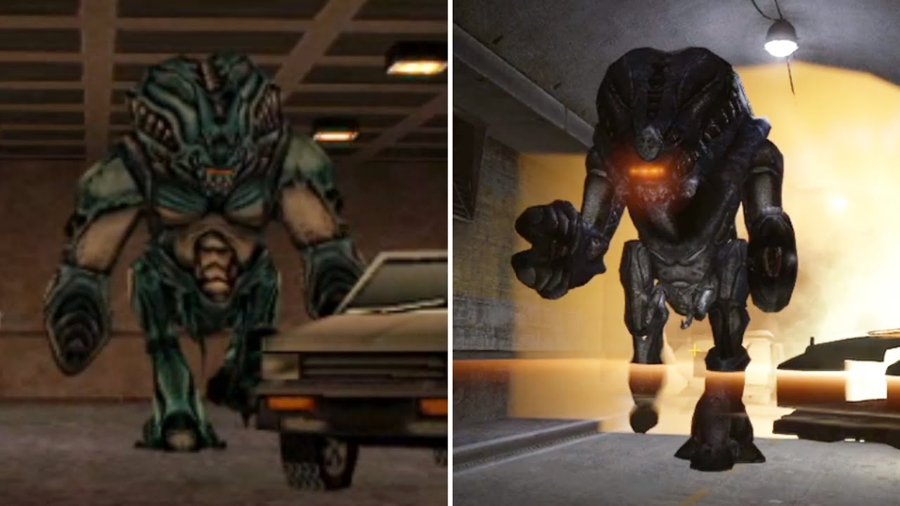 The second Gargantua encounter (Half-Life / Black Mesa comparison)