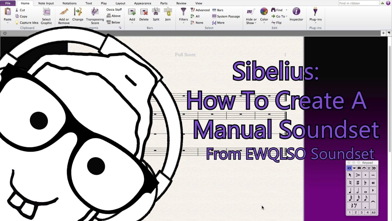 Sibelius:  How to Create Manual Soundset from EWQLSO Soundset