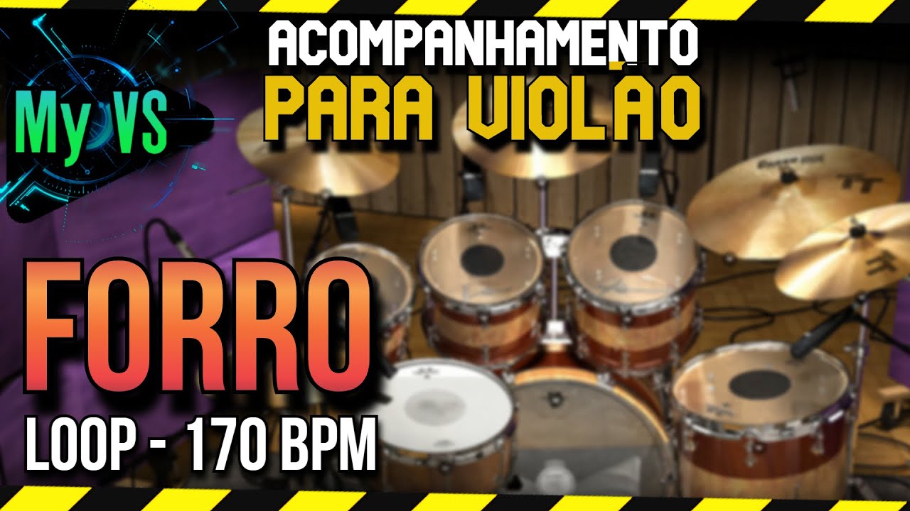 🥁 Loop de Bateria FORR&Oacute; para Tocar e Compor | 170 bpm [Atualizado]