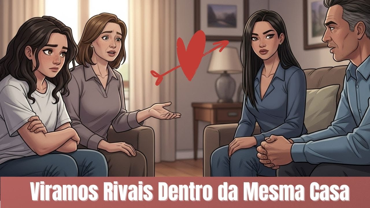 Minha Mãe Casou Com o Pai Dela… e Acabamos Disputando o Mesmo Garoto 💔