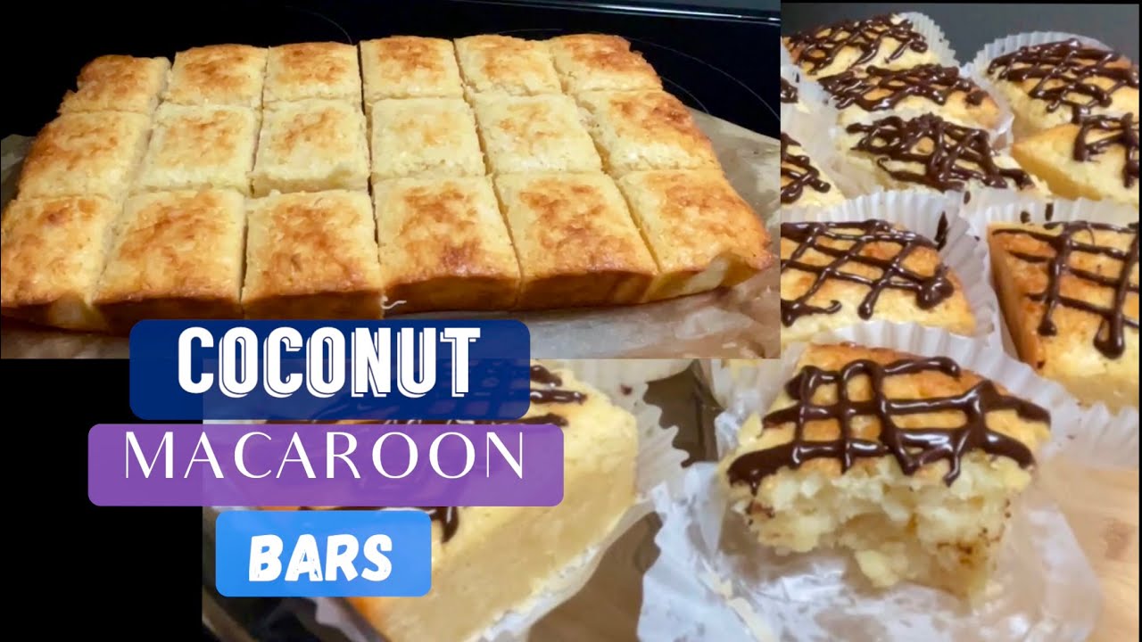 Coconut Macaroon Bars with Ganache