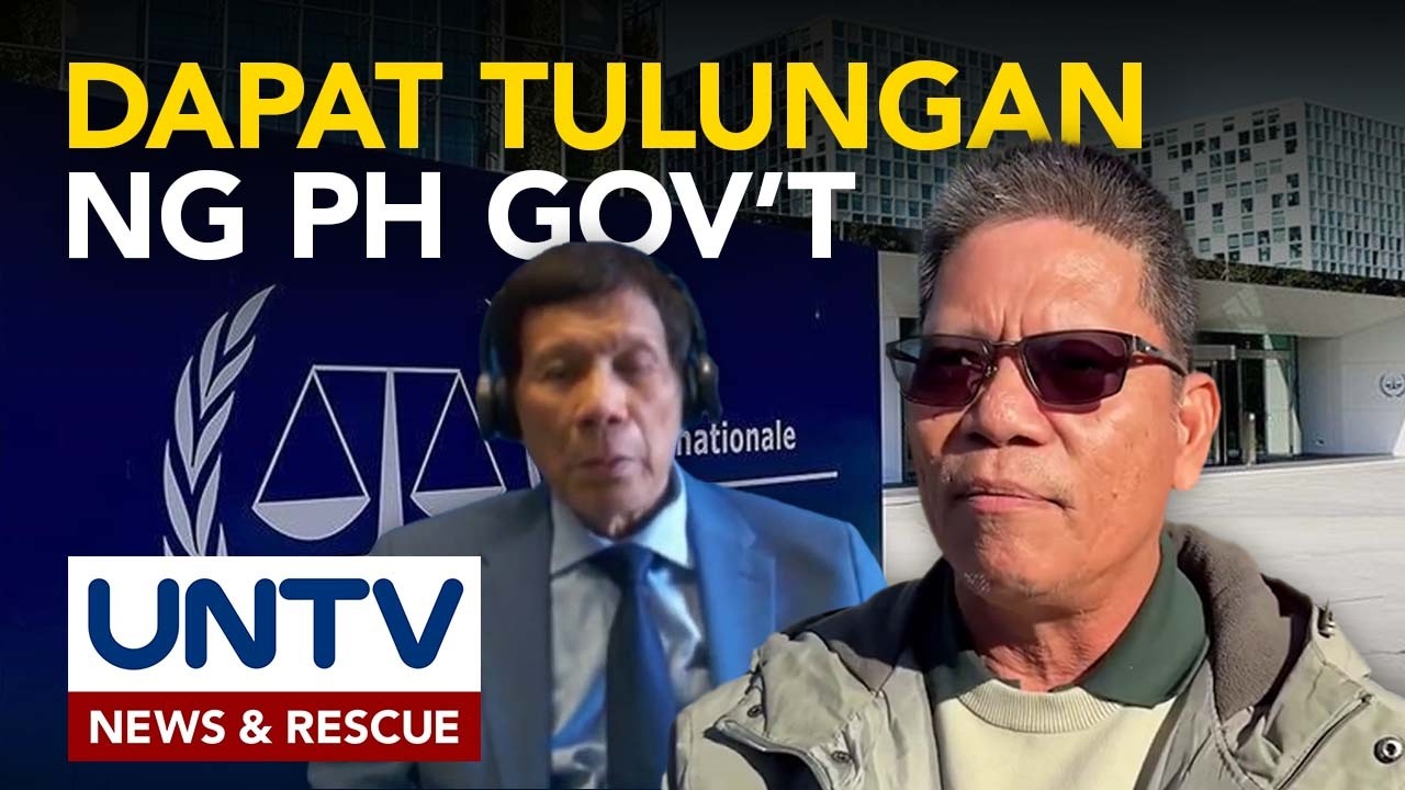 PH Gov’t, dapat tulungang makauwi si FPRRD ayon kay Atty. Delgra