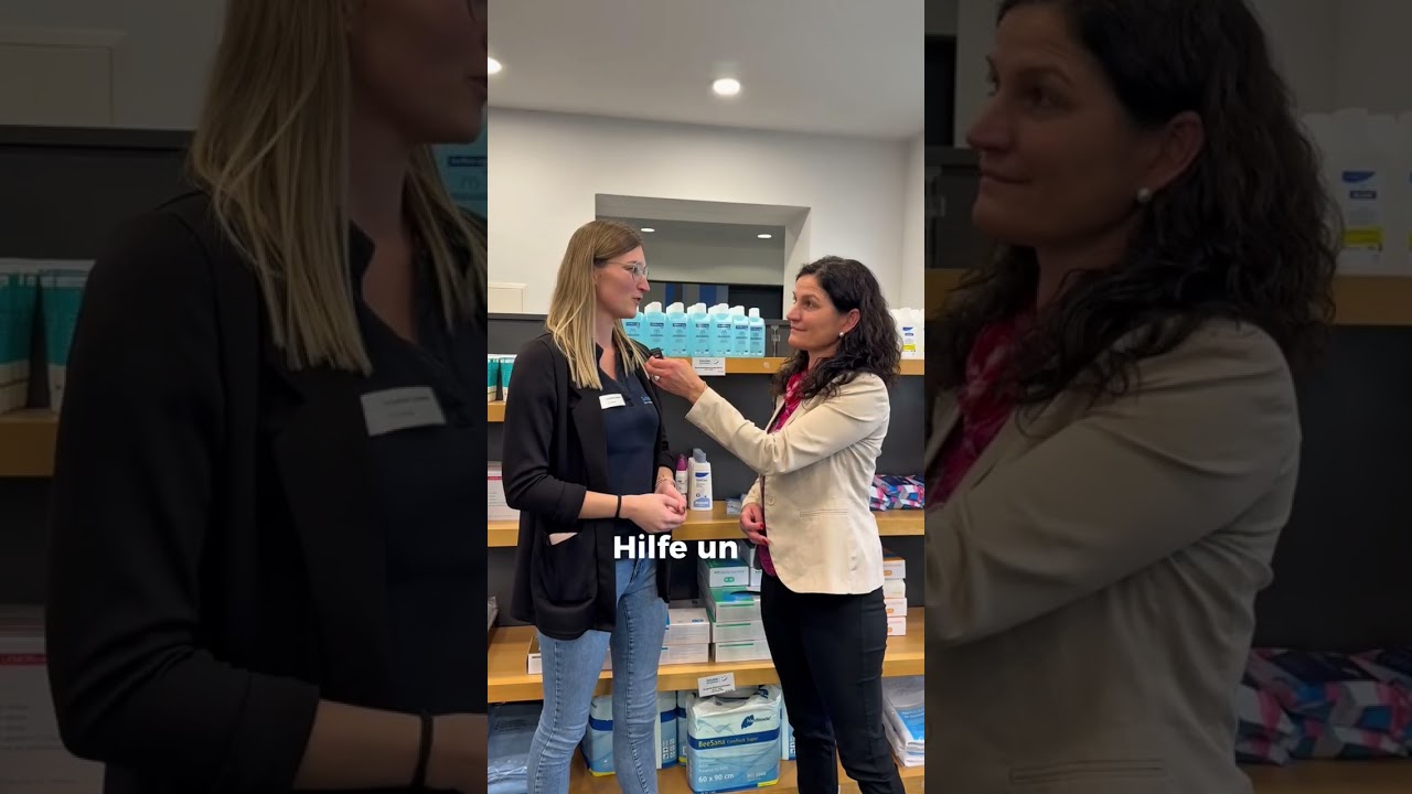 Daniela Steinrode zu Besuch im Sanit&auml;tshaus Schaible in Nagold