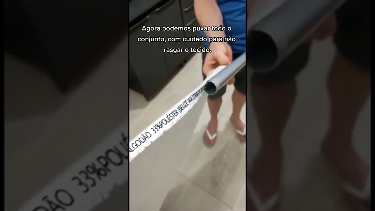 Tutorial Como trocar o tecido das persianas