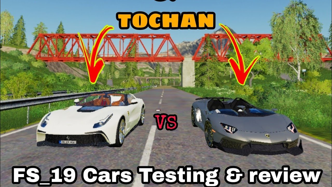 FS_19 LAMBORGHINI vs FERRARI🔥  testing , review and Touchan😱 #fs19