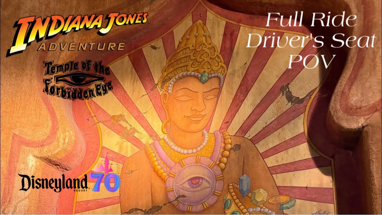 Indiana Jones Adventure Full Ride Driver’s Seat POV - Disneyland 70th - 10/12/25 (4k 60fps)