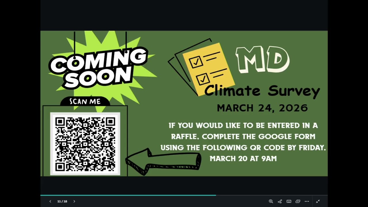 Announcements March 19, 2026