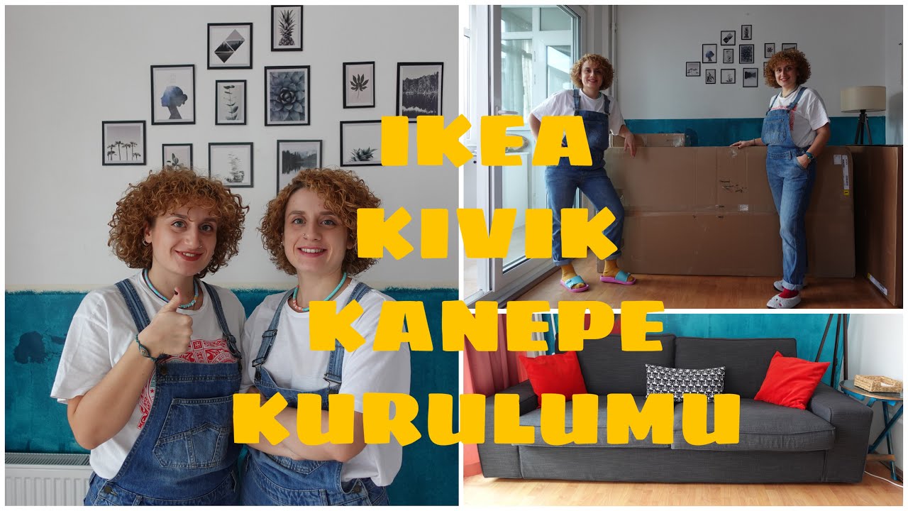 IKEA/IKEA KIVIK Kanepe Kutu Açılımı ve Kolay Kurulum/İlk Video Deneyimi!
