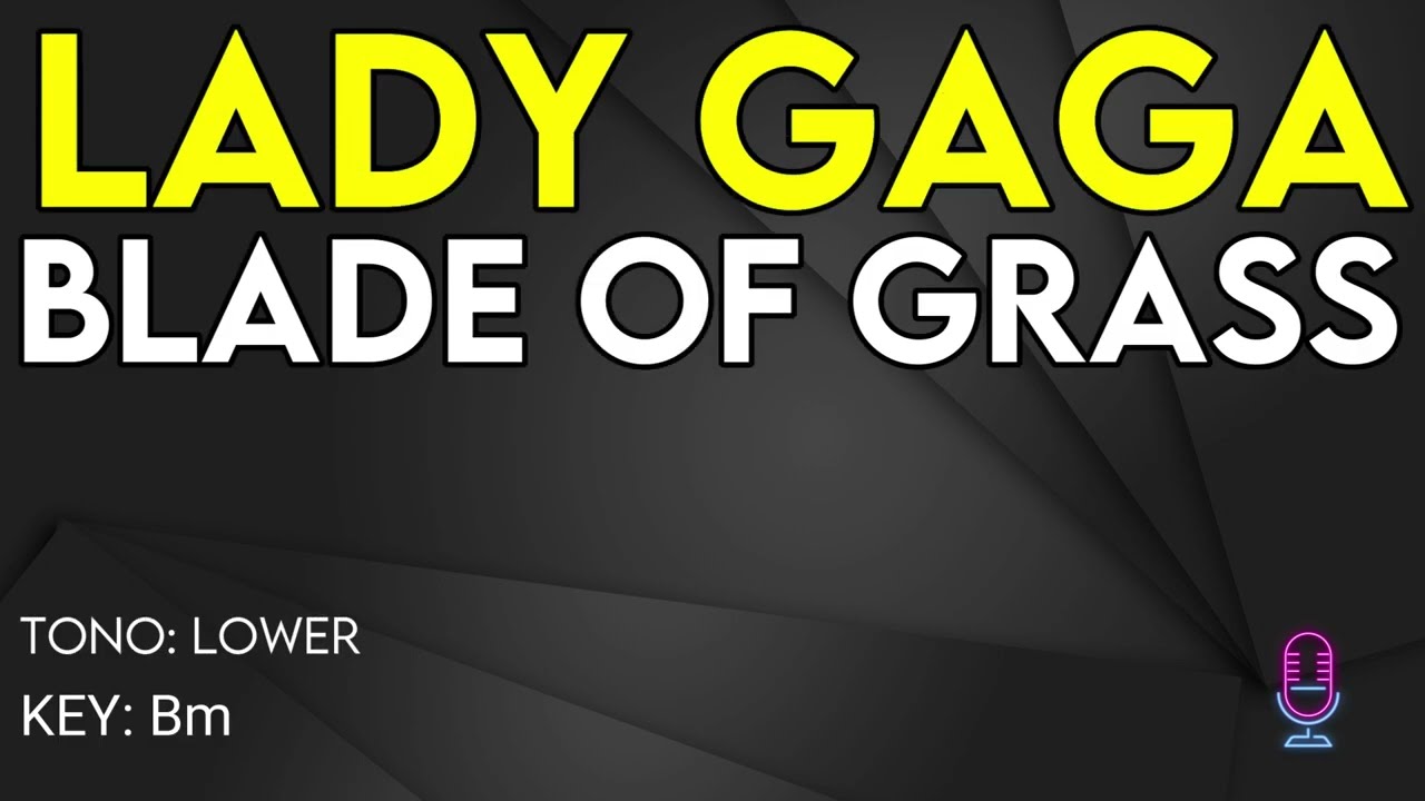 Lady Gaga - Blade Of Grass - Karaoke Instrumental - Lower