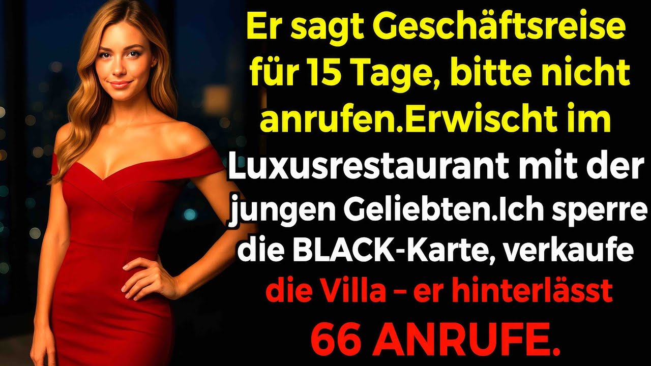 Mein Mann log 15 Tage🤫. Ertappt mit Luxus-Geliebten🥂. Villa verkauft, Black-Karte gesperrt, 66📞