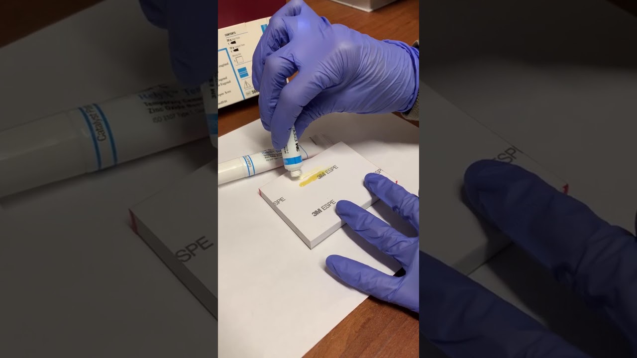 Mixing of Zinc Oxide Non-Eugenol