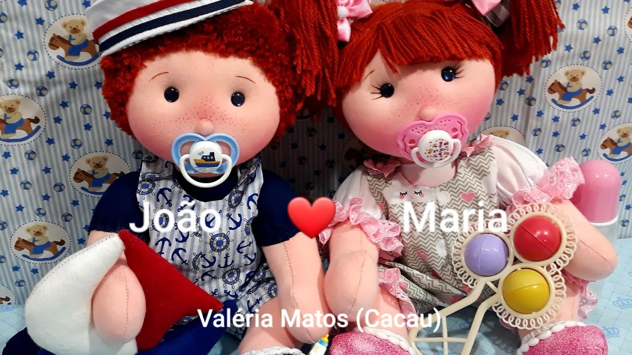 Bonecas - Bebes de Pano  Joao ❤️ Maria