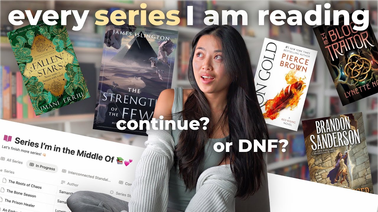 ALL the series I'm in the middle of... do I continue, or DNF? 📚👀