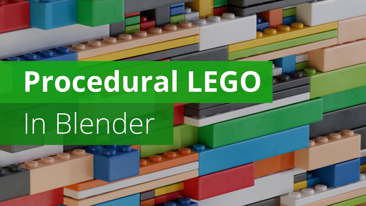 Procedural LEGO with Geometrynodes in Blender  | Blender Tutorial
