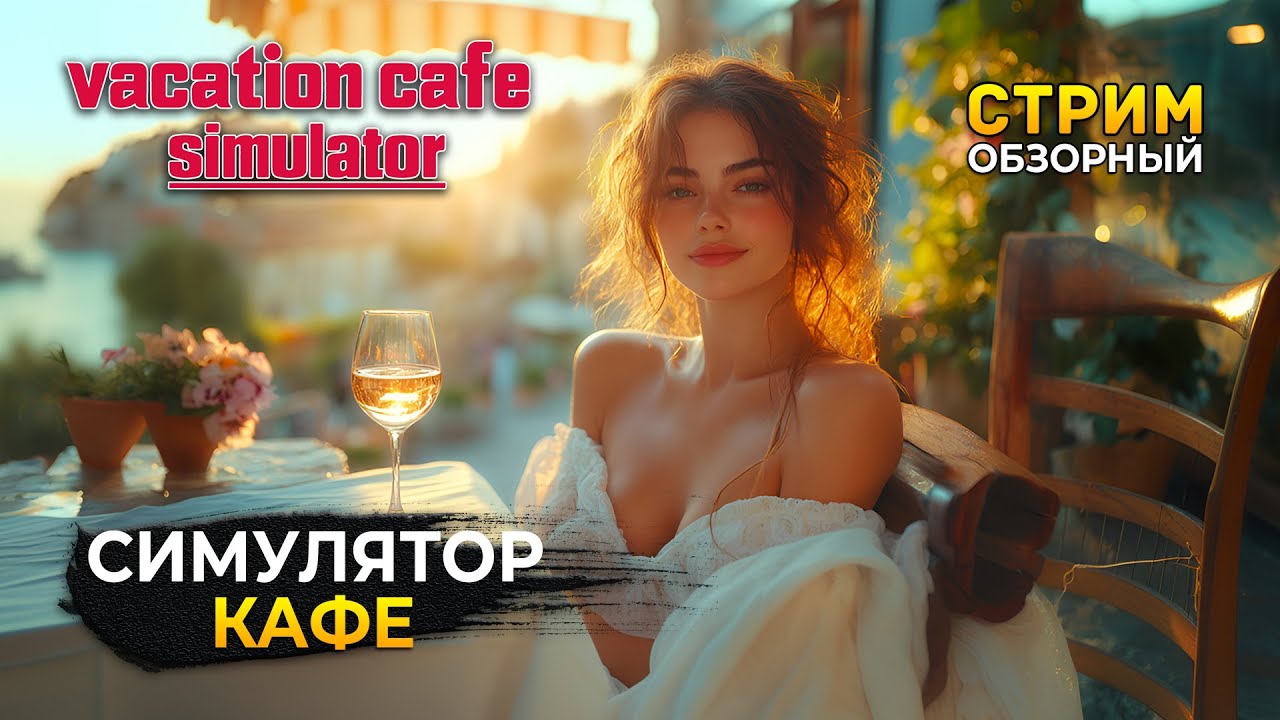 Стрим Vacation Cafe Simulator ОБЗОР - Симулятор Курортного Кафе (Первый Взгляд)