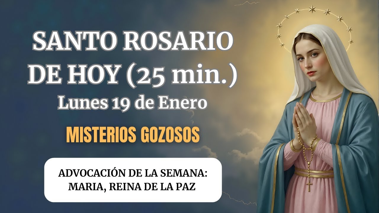 Santo Rosario de Hoy Lunes 19 de Enero 2026 | Misterios Gozosos | Central de Milagros