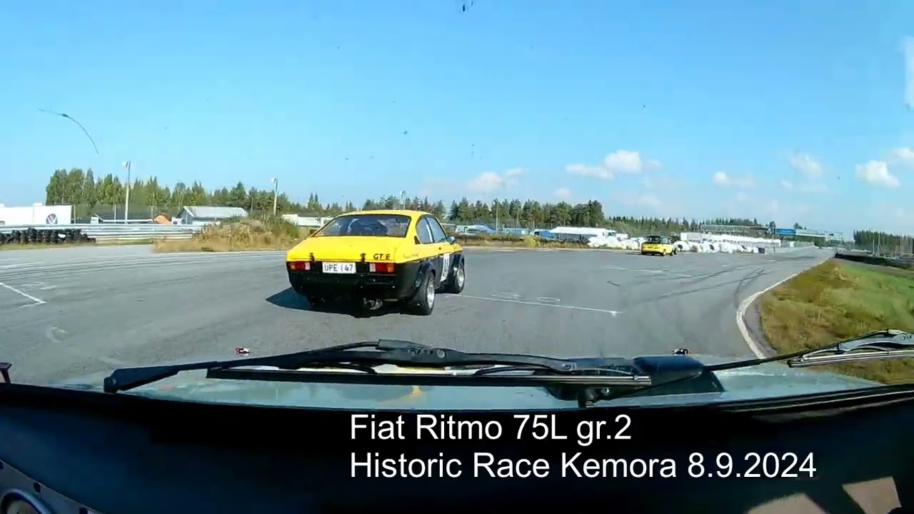 Historic Race Kemora 2024, Fiat Ritmo 75L gr.2, testikuski Saarinen