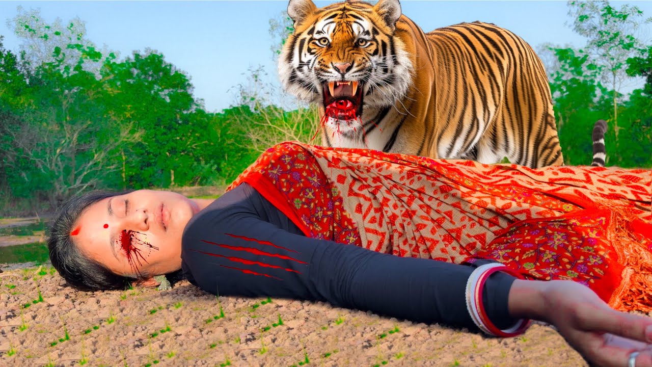 Tiger Attack On Village Girl In Forest | Tiger Attack Stories