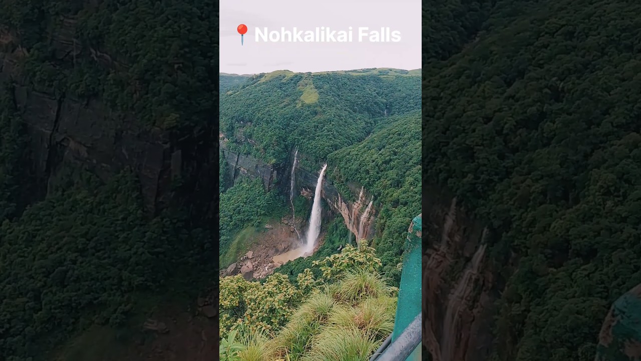 Nohkalikai Falls #cherrapunji #meghalaya #Shillong #shorts #ytshorts #waterfall #nature#Djitra