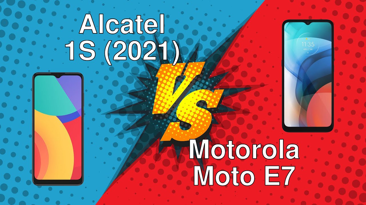 Alcatel 1S (2021) vs Motorola Moto E7