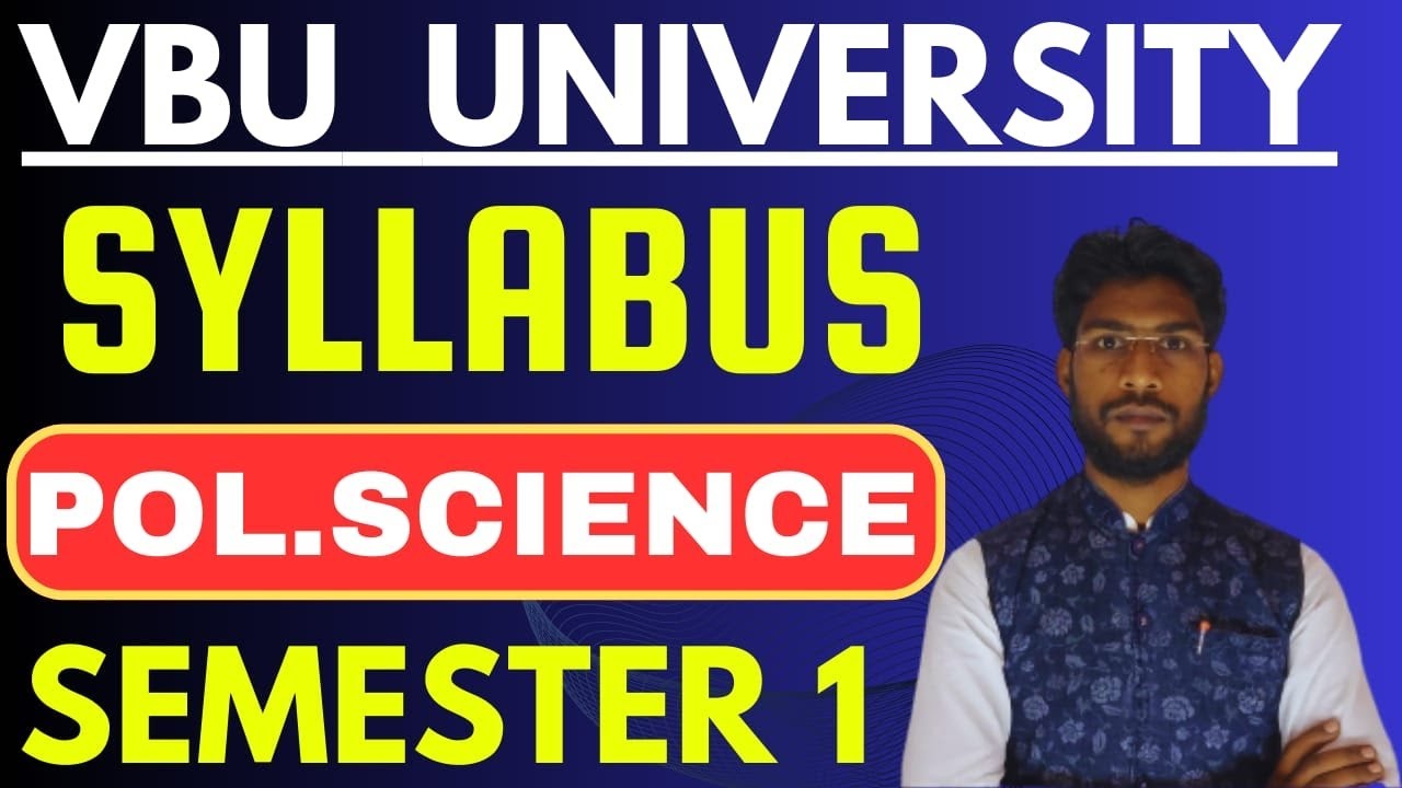 VBU Sem 1 Pol. Science Syllabus | Pol. Science Semester 1 Syllabus | कहां से करें तैयारी