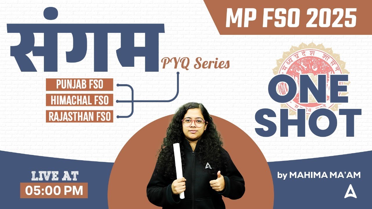 MP FSO Previous Year Question | PUNJAB FSO, HIMACHAL FSO, RAJASTHAN FSO | by Mahima mam