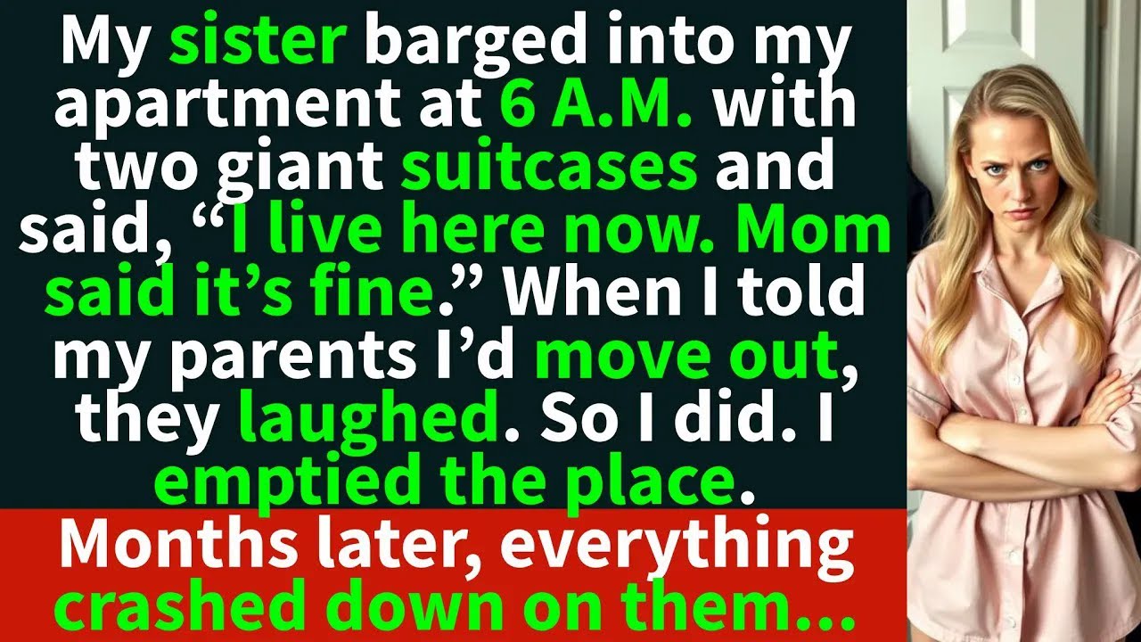 They forced me to live with my freeloader sister… now they’re paying the price