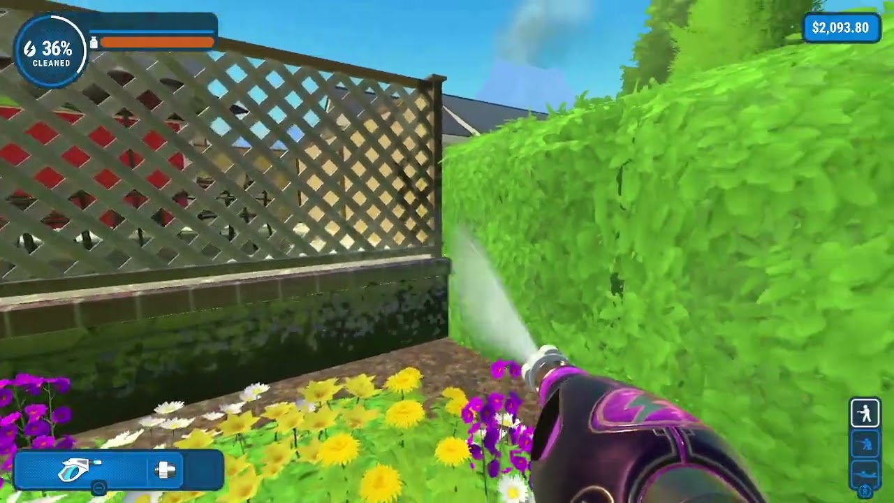 I cleaned the backyard for real|Powerwash Simualtor