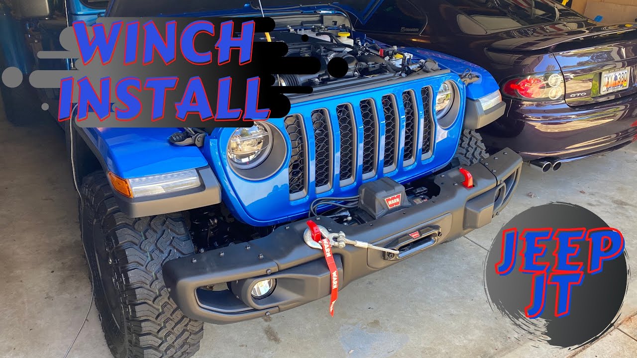 Установка лебедки Jeep Gladiator JT