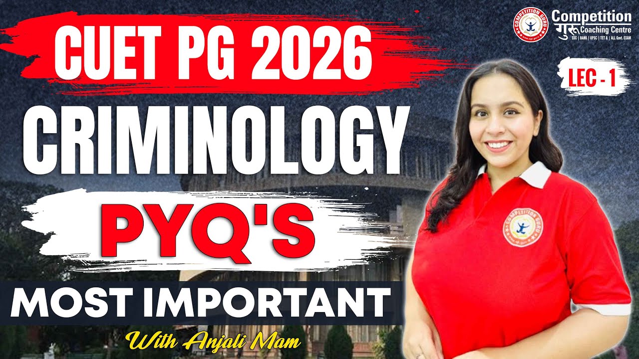CUET PG 2026 Criminology PYQs | CUET PG Criminology Previous Year Questions Explained #cuetpg2026