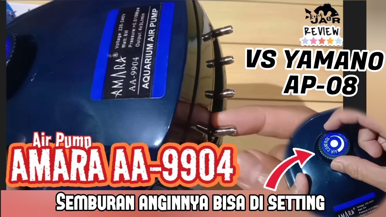BESAR dan BERTENAGA❓❓ Review Air Pump aerator AMARA AA 9904