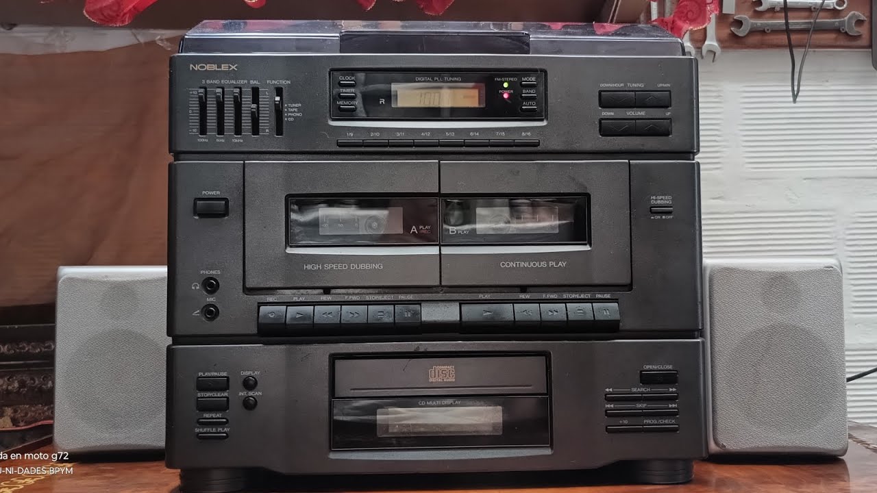 Centro Musical Noblex SC 6500 tocadiscos Radio Casette CD AM/FM Leer bien