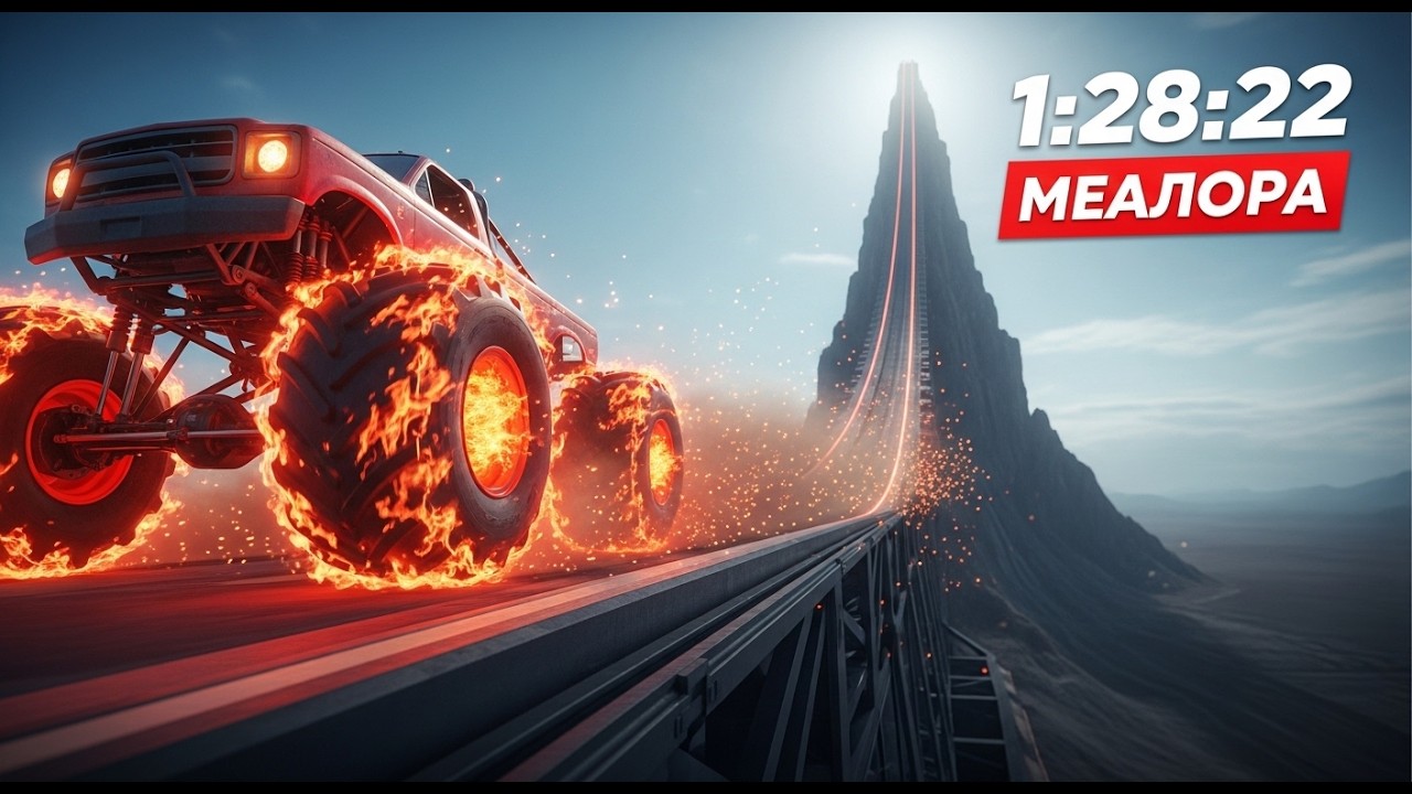 Monster Truck vs the LONGEST Impossible Ramp 😱 | 1:28:22 of Pure Chaos