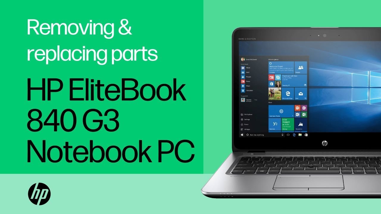 Removing & replacing parts for HP EliteBook 840 G3 | HP Computer Service | HP Support