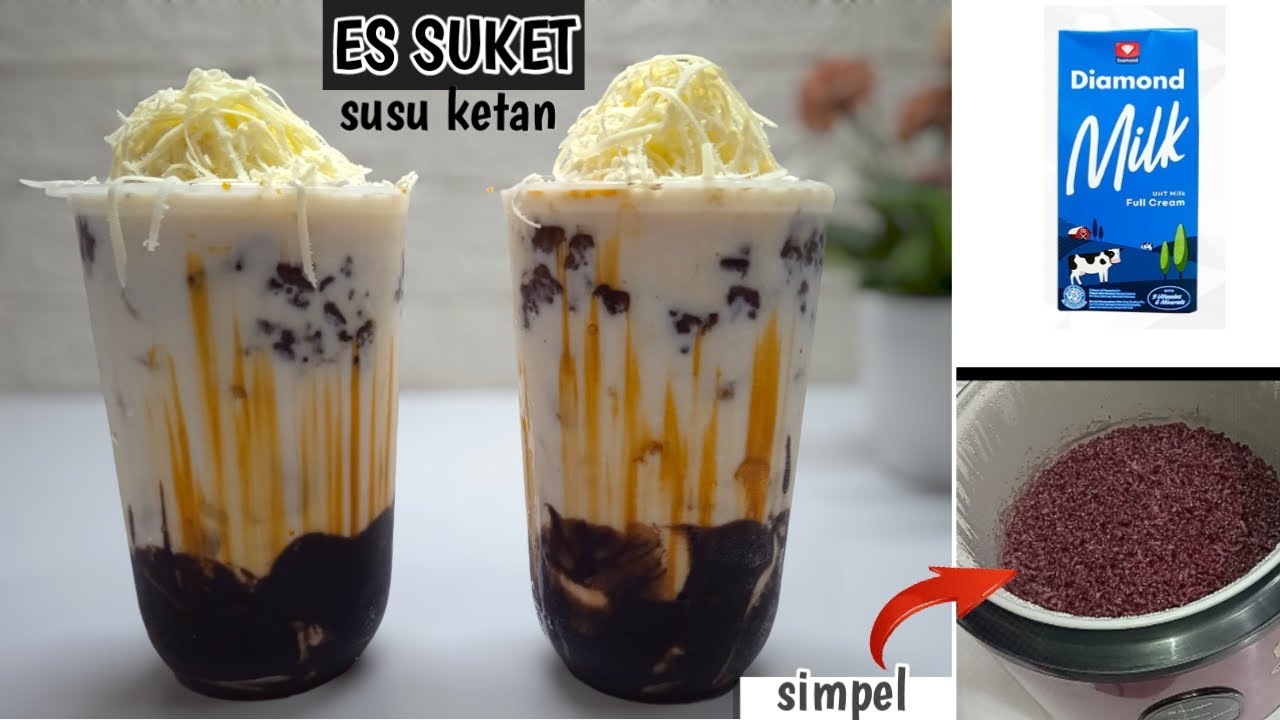 MINUMAN ENAK ES SUKET SUSU KETAN‼️ MODAL KETAN SULAP JADI MINUMAN KEKINIAN COCOK UNTUK IDE JUALAN